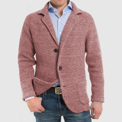 Lois - Elegante Herrenjacke mit langen Ärmeln und Pattentaschen in Rosa