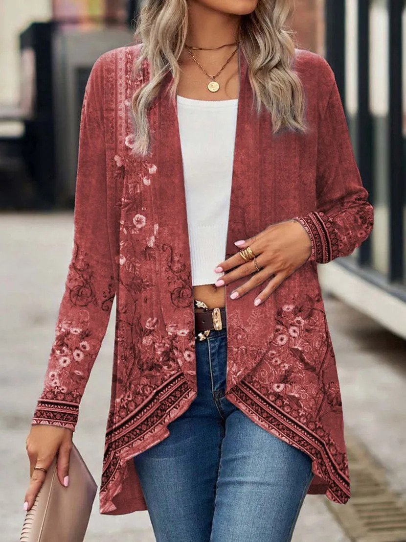 Gestrickte Kimono-Strickjacke für Frauen