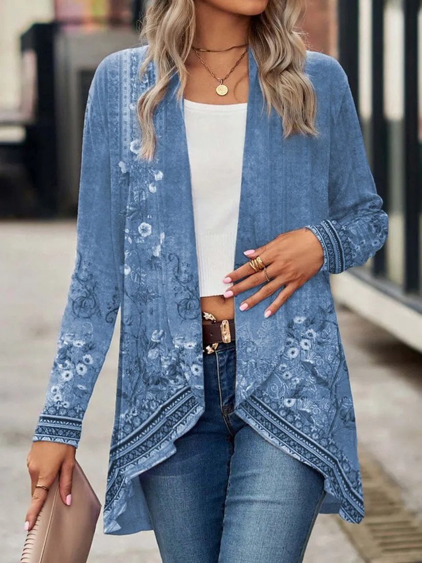 Gestrickte Kimono-Strickjacke für Frauen
