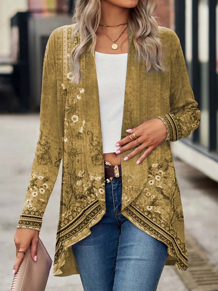 Gestrickte Kimono-Strickjacke für Frauen