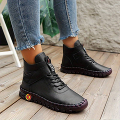 Erica - Elegante Lederschuhe für Damen in Schwarz