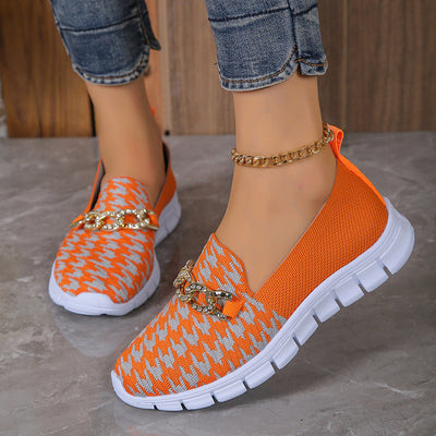 Renata® | Modische Schuhe mit Hahnentrittmuster und Ketten-Netz