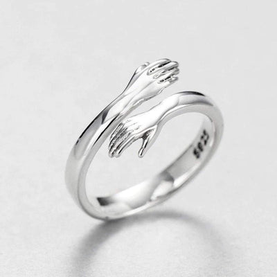 Verstellbarer Hug-Ring aus Silber