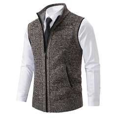 Sam™ - Fleece-Weste in Braun