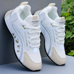 Horace - Bequemer Schnür Turnschuh in Beige