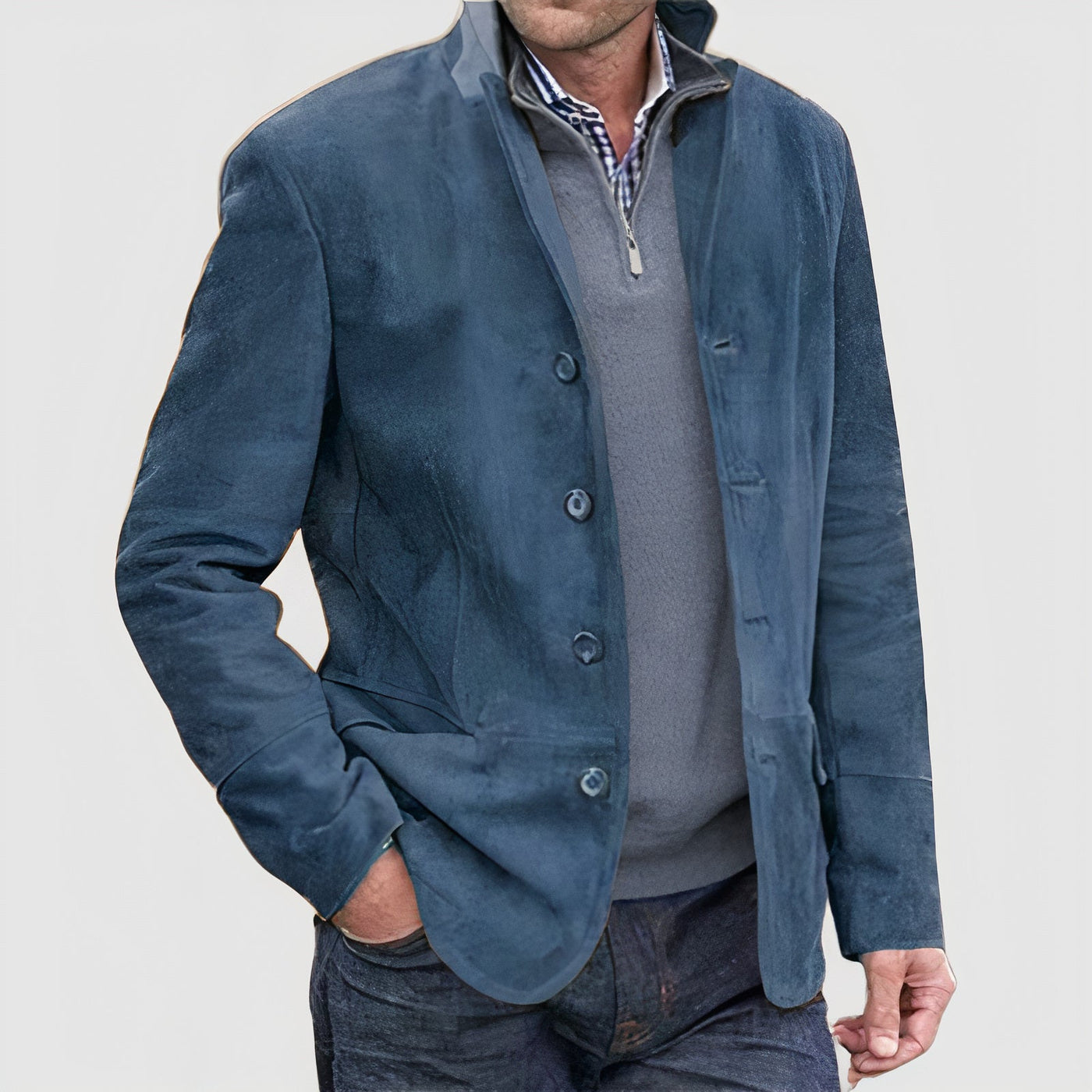 Vintage Style Jacke mit Knöpfen für Männer