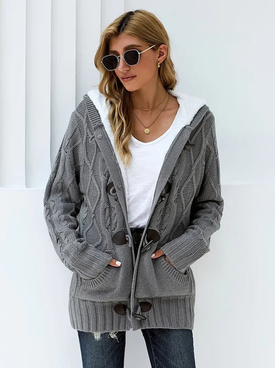 Oberbekleidung Flare Button Pullover