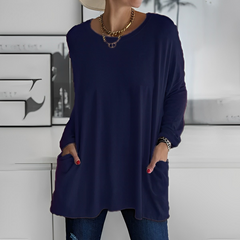 Letitia - Lässig schickes Hemd in Marineblau