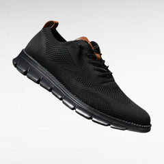 Darnel - gestrickte Schnürschuhe in Schwarz-Schwarz