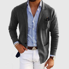 Manuel™ | Eleganter Herren Blazer in Dunkelgrau