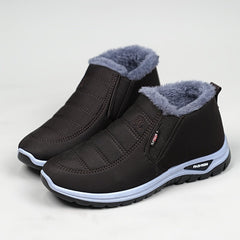 Winterschuhe Herren | Slip-On Mittlerer Schnitt Mit Elastikseitenteilen in Braun