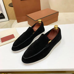 Fabian | Herren geschlossene Loafer flache Sohle in SCHWARZ