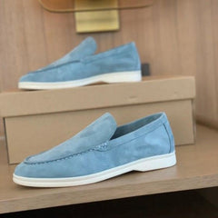Fabian | Herren geschlossene Loafer flache Sohle in HELLBLAU