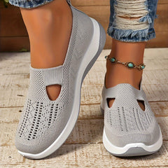 Yalia - Gepolsterte Walkingschuhe in Grau