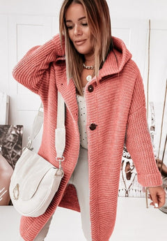 Hedwig - Gemütlicher, schicker Cardigan in Lachs