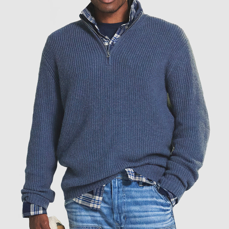 Betin - Herren-Business-Casual-Pullover mit Reißverschluss