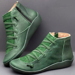 Wenora - High-Top-Sneaker mit Reißverschluss und Schnürung in Grün