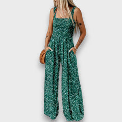 Seraphie – Floraler Jumpsuit in Grün