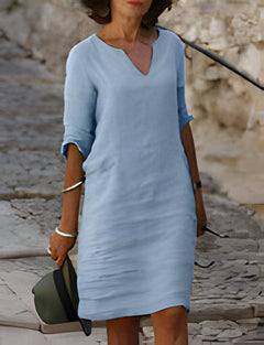Yara | Modisches Sommerkleid in Himmelblau