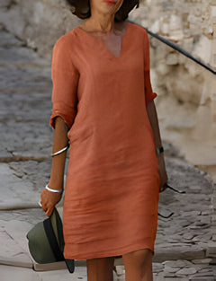 Yara | Modisches Sommerkleid in Orange