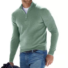 Jonathan - Pullover - Zip Jumper in Grün