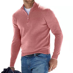Jonathan - Pullover - Zip Jumper in Hellrosa