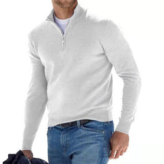 Jonathan - Pullover - Zip Jumper in Weiß