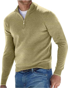 Jonathan - Pullover - Zip Jumper in Hellgrün