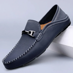 Montegro Leder Schuhe in Blau