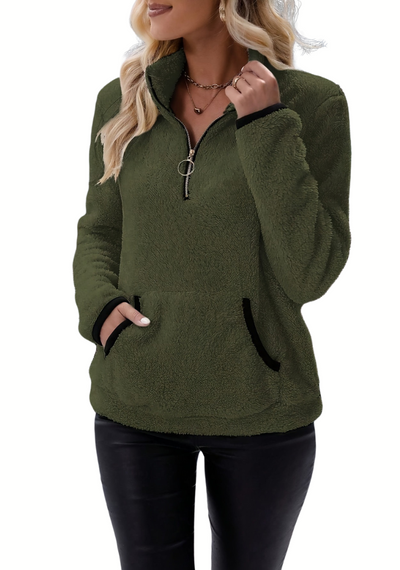 Modischer Fleece-Winterpullover - Bertha
