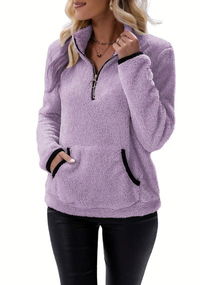 Modischer Fleece-Winterpullover - Bertha