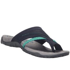 Sportliche Zehentrenner-Sandalen für Damen in Grün