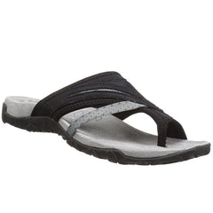 Sportliche Zehentrenner-Sandalen für Damen in Hellgrau