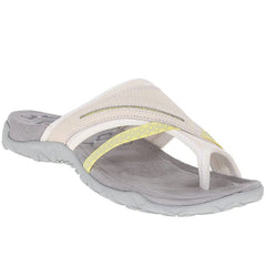 Sportliche Zehentrenner-Sandalen für Damen in Weiß