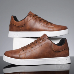Florian | Herren Schnürung Low-Top Sneaker in Braun