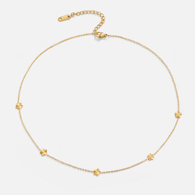 Blumen Power Goldkette Halskette