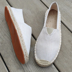 Alonzo | Elegante Herren Espadrilles in Weiß