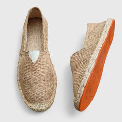 Emily | Atmungsaktiv Espadrille-Stil Ballerinas in Braun
