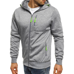 Franz | Herren Weicher Kapuzen Hoodie in Hellgrau