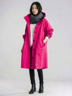 Franziska | Damen Wasserabweisende Windbreaker Regenjacke in Rosa