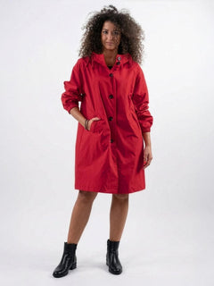 Franziska | Damen Wasserabweisende Windbreaker Regenjacke in Rot