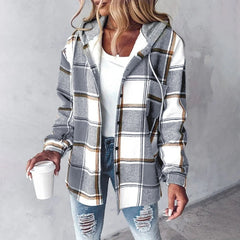 Franziska | Damen Bequeme Warme Outdoor Jacke in Grau