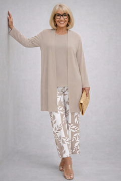 Erynn | Elegantes 3-teiliges Casual-Set in Beige
