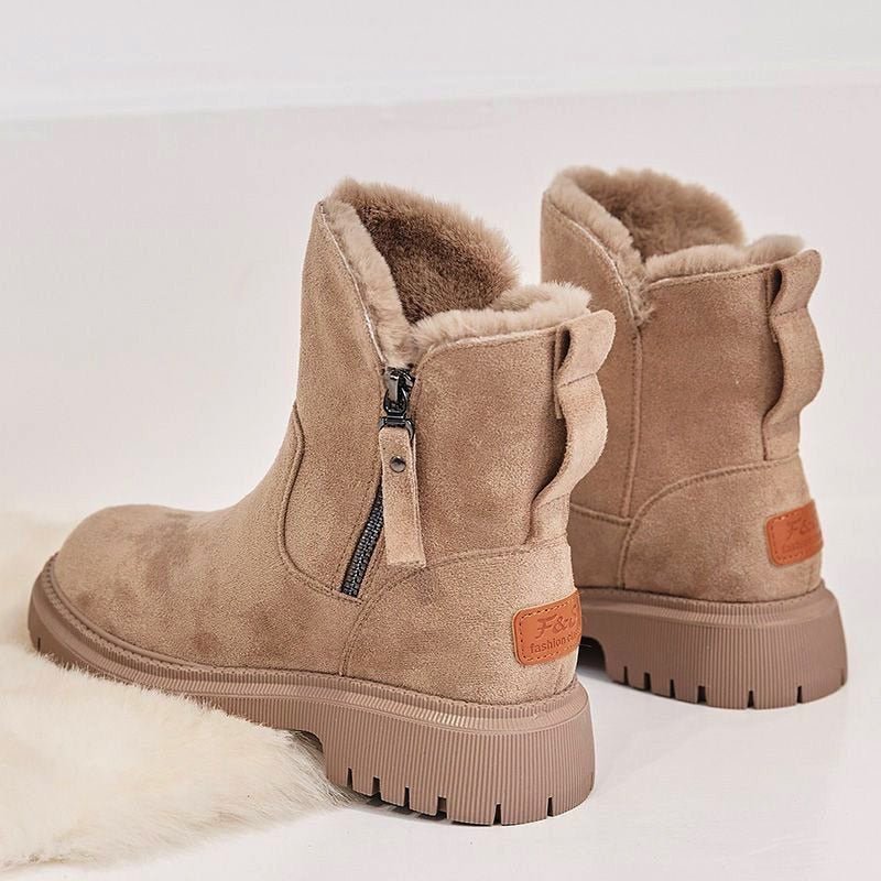 Damen-Stiefeletten mit seitlichem Reißverschluss | Rutschfest
