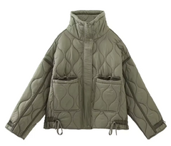 Kylene | Manteljacke mit Taschen in Grün