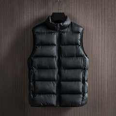 Herren Stepp Weste | Winter in Schwarz
