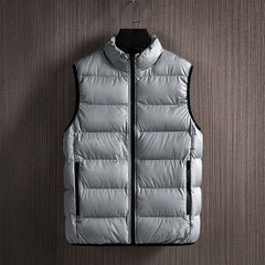 Herren Stepp Weste | Winter in Grau