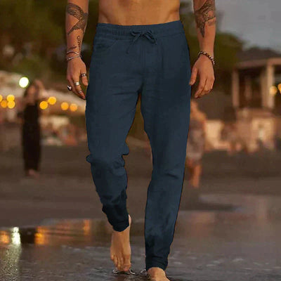 Leinenhose mit Kordelzug für Herren
