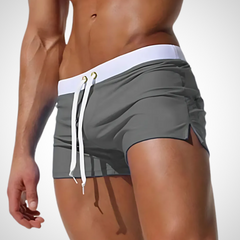Jacob | Herren Slim Fit Kurze Badeshorts in Grau