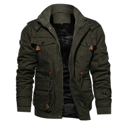 Herren Winterjacke | Utility Design Mit Warmem Innenfutter in Grün